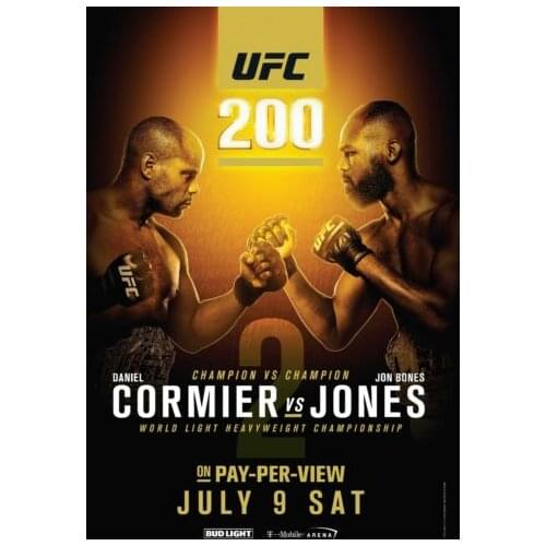 200 Fight - Daniel Cormier vs Jon Jones Art Film Print Silk Poster Home Wall Decor 24x36inch