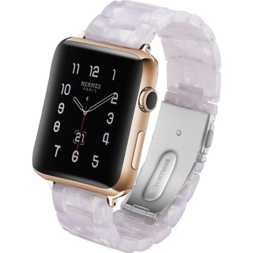 For Apple Watch Band Replacement Wristband 38mm 42mm White Smart Watch Link Bracelet Bands For i-Watch Series 1 2 3 Special Gift