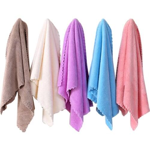 35*74cm Universal Face Towel Cotton Microfiber Towel Wash Cloth Bath Hand Face Towel Beauty Tool For Cleaning Fast Dry Towels