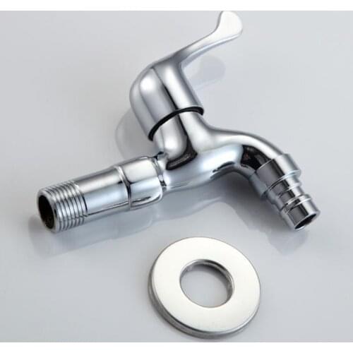 Fast On Faucets Drain Water Tap With Ornament Cover Long Duct Single Handle Facuet Wall Mounted Installation Faucet