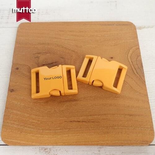 Engraved orange buckle metal buckle for garment bag dog accessories 20mm webbing DIY pet collar supplies