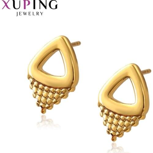Xuping Jewelry Temperament Stud Earrings Simple for Women Girl Gifts 97187