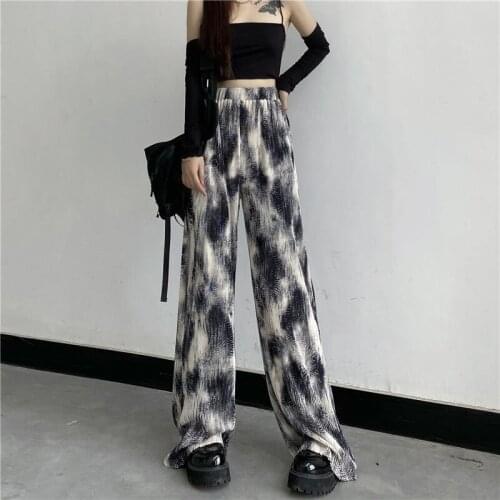 Women pants Autumn harajuku y2k Tie-dye art korean fashion Women for pants Baggy Sports Pants High Waist Sweat Oversize Trousers
