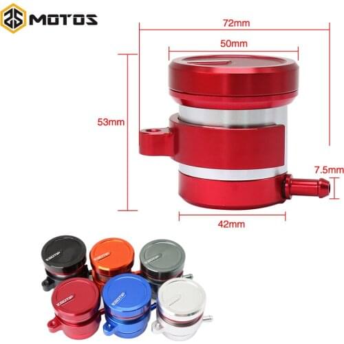 ZS MOTOS CNC Aluminum Universal Motorcycle Brake Fluid Reservoir Clutch Cylinder Tank Oil Fluid Cup For yamaha YZF R125