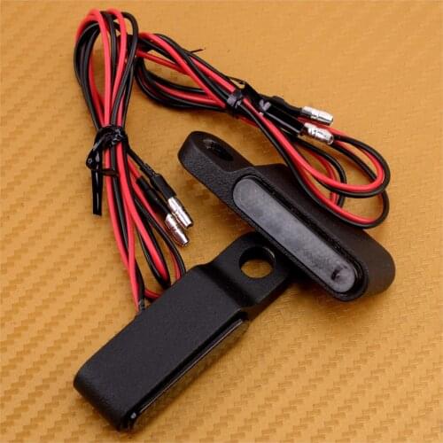 2Pcs Motorcycle Motorbike Smoke Black Mini LED Turn Signal Indicator Blinker Light Lamp 12V Battery