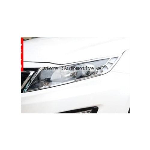 2011 2012 2013 for Kia K5 Optima Chrome Front Headlight Head Light Lamp Cover Trim