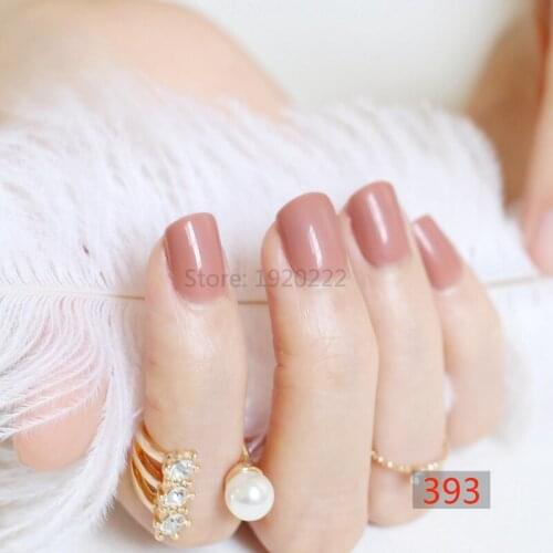 2020 24pcs explosion models cute candy colored hot buy fake fingernails Finished N393