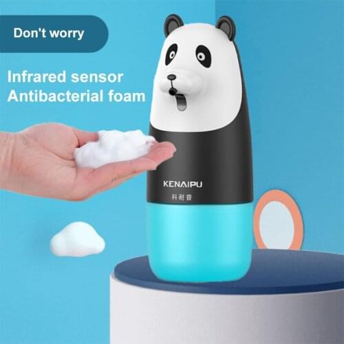 280ml USB Charging Automatic Liquid Soap Dispenser Touchless Sensor Infrared Induction Bashroom Panda Foam Hand Washer