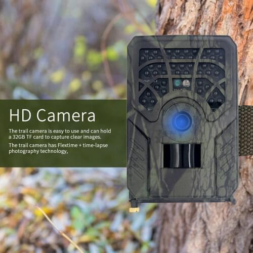 720P Outdoor Hunting Camera 5MP Wild Animal Detector Trail Camera HD Waterproof Monitoring Infrared Heat Sensing Night Vision