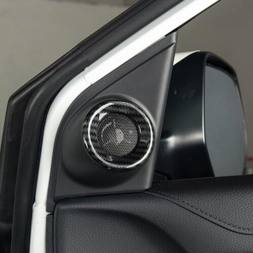 ABS Chrome/Carbon fibre For Honda Insight 2018 2019 Car interior A-pillar Speaker horn ring Cover Trim car styling Accessories