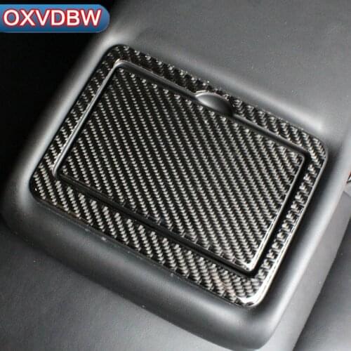 For Infiniti Q50 Accessories Carbon Fiber Back drainage cup rack panel automotive interior trim stickers Automobile modeling