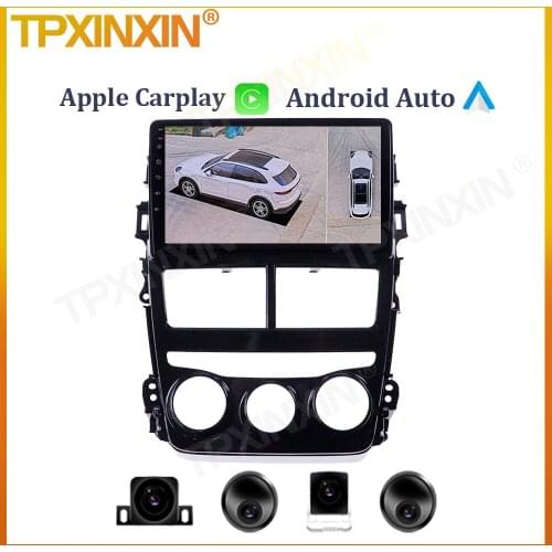 6+128G For Toyota Yaris Vios 2017 - 2020 Android Car Radio Multimedia Video Player IPS Screen Head Unit Navigation GPS Carplay