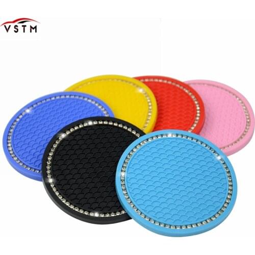Car Coaster Water Cup Bottle Holder Anti-slip Pad Mat Silica Gel For Interior Decoration Car Styling Accessories