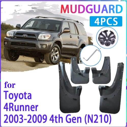 Car Mud Flaps for Toyota 4Runner 4 Runner SUV 2003~2009 2004 2005 2006 Mudguard Splash Guards Fender Mudflaps Auto Accessories
