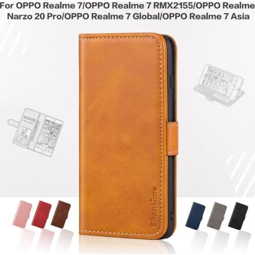 Cover For OPPO Realme 7 RMX2155 7 Global 7 Asia Case Luxury With Magnet Wallet Case For OPPO Realme Narzo 20 Pro Phone Cover