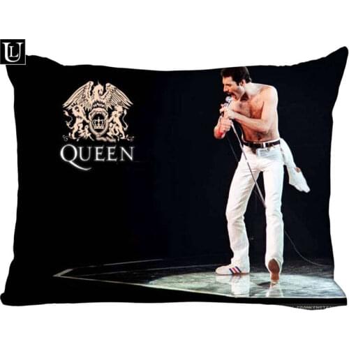 Custom Queens Freddie Mercury Rectangle Pillowcase zipper Classic Pillow Case DIY Pillow Case 20x30inch two sides