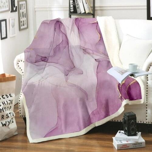 DOBOXUAN Fleece Blankets On The Sofa