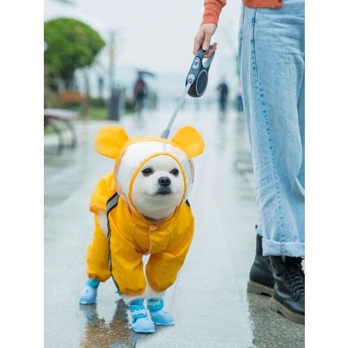 New Pet Cat Dog Raincoat Hooded Reflective Puppy Small Dog Rain Coat Waterproof Jacket for Dogs