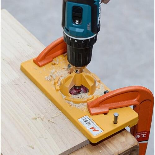 Hinge Punching Positioning Tool 35mm Engineering Plastic Perforator Cabinet Door Hinge Installation Aids Woodworking Positioner