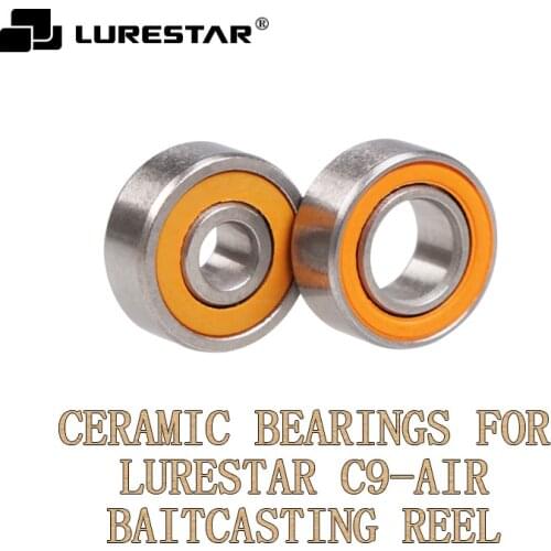 Ceramic-Bearing Fishing-Reel Saltwater Baitcasting Reels Lurestar C9-Air 2pcs 2 Types Suitable For Mini Baits Under 2.5g
