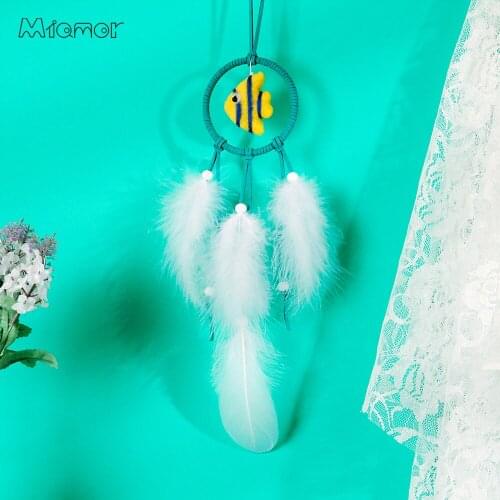 MIAMOR Wool Felt Cartoon Carrot Fish Dreamcatcher Nursery School Kids Room Decoration Car & Home Wall Decor Accessories AMOR0706