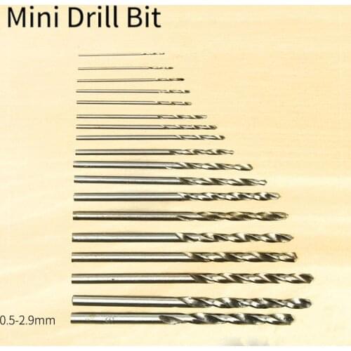 0.5-2.9mm Mini Drill Bit Durable High Speed Steel Material HSS Straight Handle preciseTwist Tiny Drill Bit Woodworking Parts