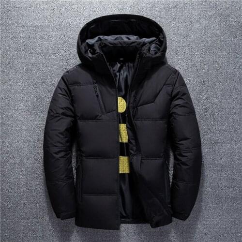 Fashion Detachable Hooded Mens Warm Padded Jacket Male Short Down Padded Jacket Tooling Style Embossing Fold Winter Trendy Coat