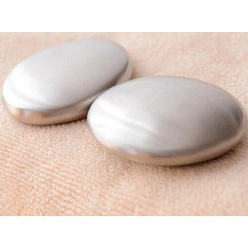 Oval Shape Stainless Steel Soap Magic Eliminating Odor Smell Cleaning Kitchen Bar Odour Remover