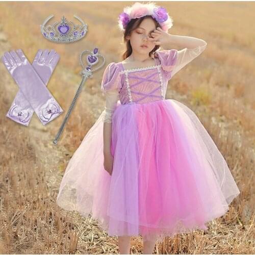 Little Girl Princess Costume For Kids Birthday Party Wear 8 10 Years Halloween Costumes Girls Clothes Children Fancy Dress Up