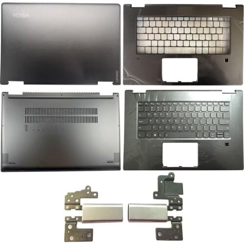 NEW Laptops Computer Case Gray Laptop LCD Back Cover/Hinges/Palmrest/Bottom Case For Lenovo Yoga 720-15 720-15IKB
