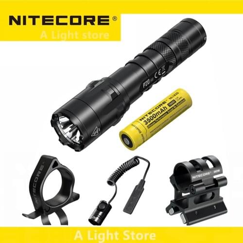 Original NITECORE P20 v2 flashlight 1100Lumen CREE XP-L2 V6 LED Law Enforcement Military Outdoor High Performance Tactical Torch