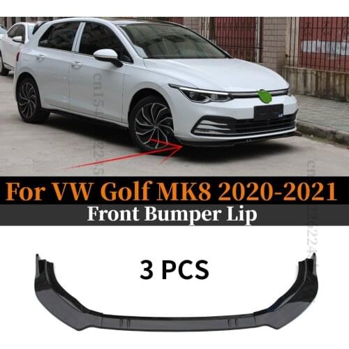 Front Bumper Lip Splitter Spoiler Diffuser Protector Guard Trim For VW Golf 8 MK8 R-Line PRO 2020 2021 Accessories Body Kit