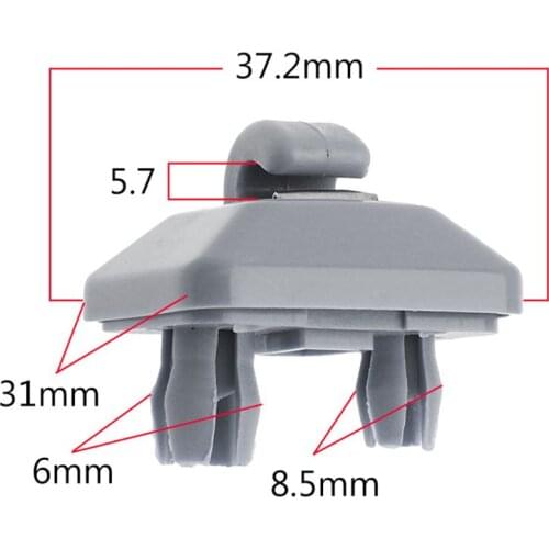 8U0857562 8E0857562 Plastic Gray Sun Visor Clip Hook Holder for audi 2013-2015