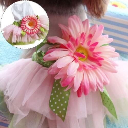 Sun Flower Small Dog Dress 1PC S,M,L,XL,2XL Cotton Fashion Puppy Pet Skirt Spring Summer Cool Thin Dog Dress Pet Clothing