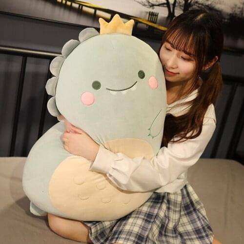 45/60/80cm Cartoon Animal Dinosaur Pig Penguin Teddy Bear Plush Toys Stuffed Soft Kawaii Pillow Doll Cushion Kids Girls Gift