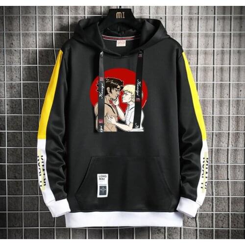 Anime DEVILMAN crybaby Hoodie women men Popular Harajuku Hoodeds Pullover Streetwear Casual Fake Two-Piece jacket coat