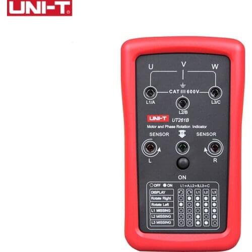 UNI-T UT261B Phase Sequence and Motor Rotation Indicatiors Phase Sequence Missing Phase Motor Rotation