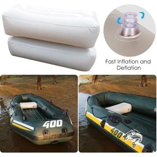 Thickened PVC Inflatable Kayak Seat Cushion Moisture-proof Pad For Fishing Boat Lightweight Waterproof Inflatable Boat Cushion