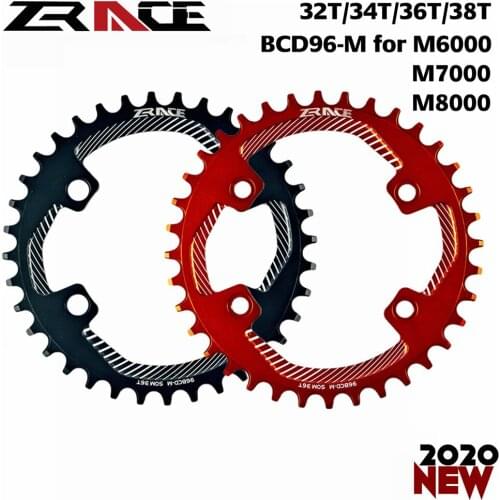 ZRACE Bicycle Chainring 32T 34T 36T 38T BCD96-M for M8000 M7000 M6000 Aluminu Alloy Chainring CNC MTB Crankset Plate Vickers 15