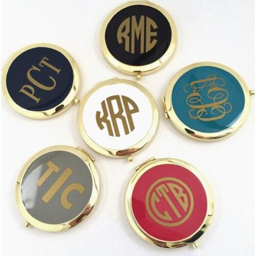 Design Your Own Mirror Gold Compact Mirror Personalised Custom Mirrors