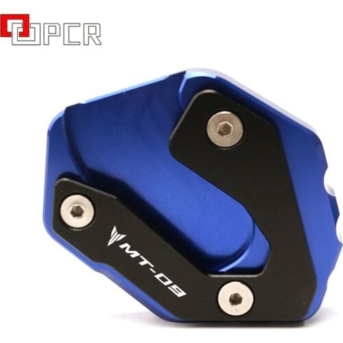 For YAMAHA MT-09 MT 09 MT09 Tracer FZ09 2015-2021 Motorcycle CNC Kickstand Foot Side Stand Extension Pad Support Plate Enlarge