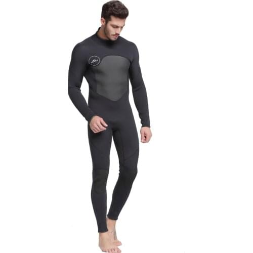 Womens Full Body Wetsuits, Premium Neoprene 3mm Mens Zip Diving Suit for Underwater Scuba Dive Surfing Snorkeling Swimming