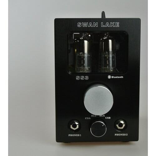 Hifi tube earphone amplifier and decoding integrated machine headphones amplifier,USB DAC decoding Bluetooth headphone amplifier