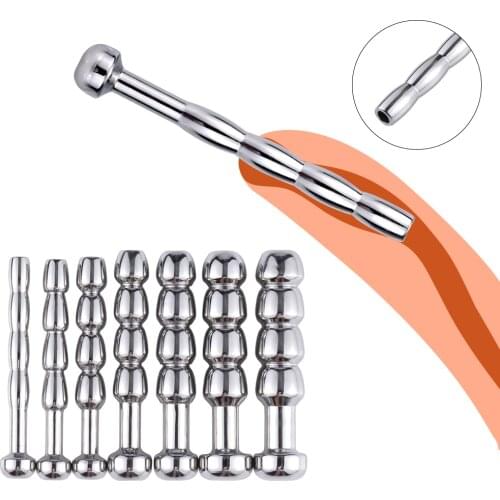 Metal Urethral Catheter Male Penis Urethral Dilator Penis Plug Urethral Sounding Toy No Vibrator Adult Products For Men Sex Shop