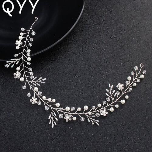 Fashion Little Flower Women Headbands Handmade Vine Wedding Hair Accessories Austrian Crystal Bridal Headpieces