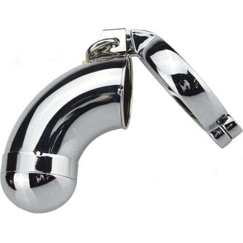 Stainless steel male chastity device cock cage metal penis lock chastity belt sex toys for men adult products for penis