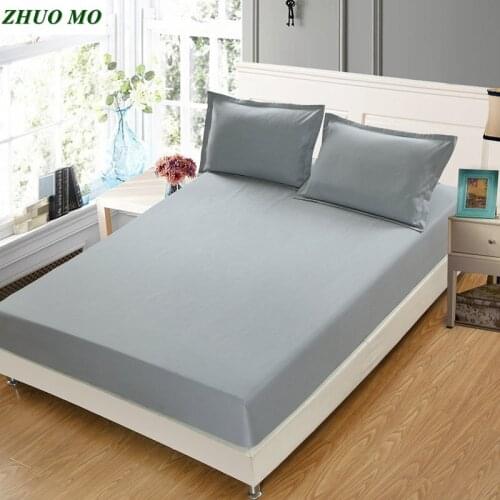 Solid color Matress Cover pillowcase Mattress Protector Bed Bug Proof Dust Mite Pad Cover decoration Mattress for free shipping
