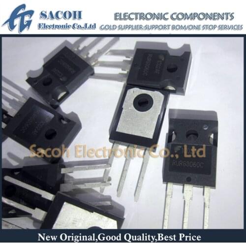 New Original 10PCS/Lot RURG3060CC RURG3060C RURG3060 or RHRG3060CC RHRG3060C 3060 TO-247 30A 600V Fast Recovery Rectifier Diode