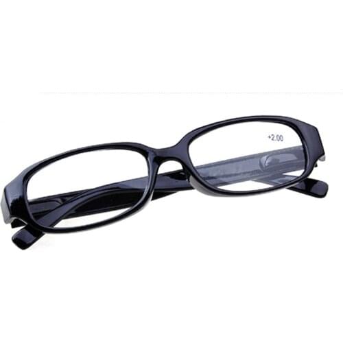 Men Women Reading Glasses Frame Black Clear Eyewear Diopter 1.0 To 4.0 Widen Temples Computer Radiation Protection R84
