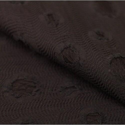 Custom Circle circle flower high-grade organza cut flower woven jacquard fashion fabric cloth dress skirt shirt rice